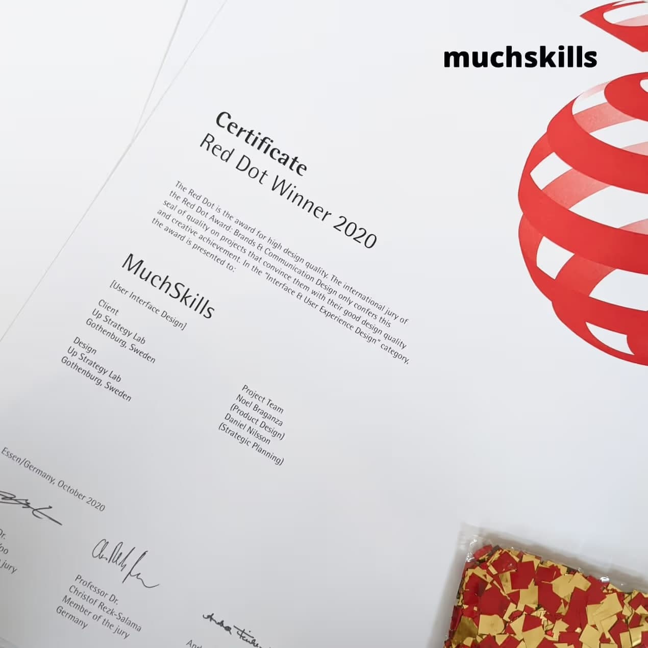 Red Dot award for MuchSkills